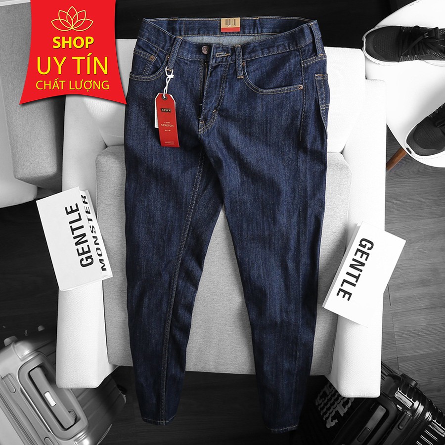 Quần Jean Nam Màu Xanh Than Cát Levis 511 Made in Cambodia