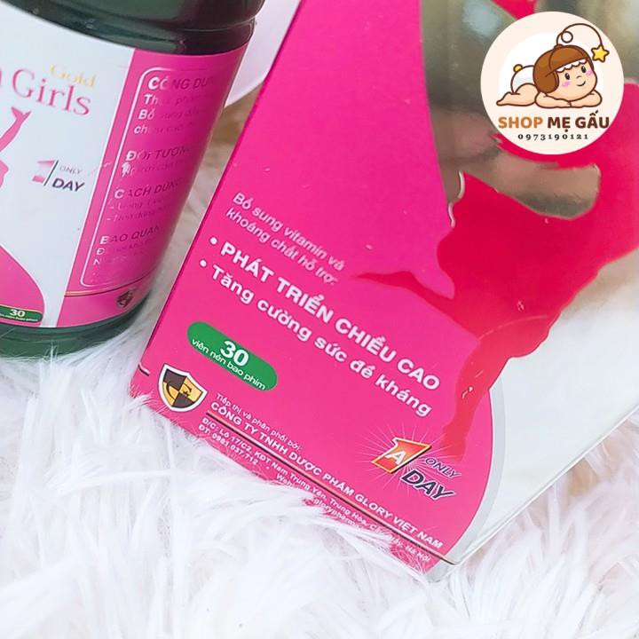 Viên uống tăng chiều cao cho nữ, phát triển trí não và hệ thống miễn dịch Nutri.S Daily TeenGirls hộp 30 viên | Thế Giới Skin Care