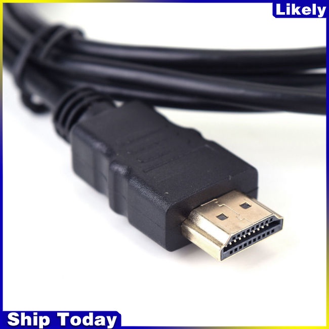 Dây Cáp Chuyển Đổi 1.8M HDMI Sang VGA HD 1080P HDMI Đực Sang VGA Cho Máy Tính Laptop