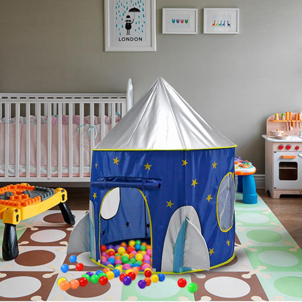 babifry Cloth Outer Space Ship Folding Toy Tent Yurt Children Play House Kids Gifts