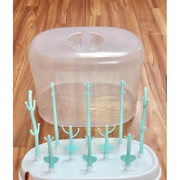 Giá úp bình  có nắp đậy cho bé