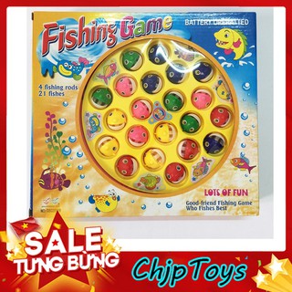 Đồ chơi trẻ em - câu cá pin size lớn nhiều màu sắc