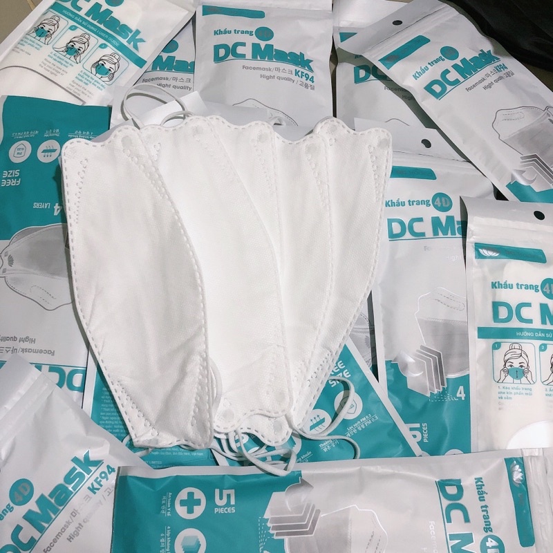 KHẨU TRANG 4D KHÁNG KHUẨN DC MASK CAO CẤP (HÀNG CTY)