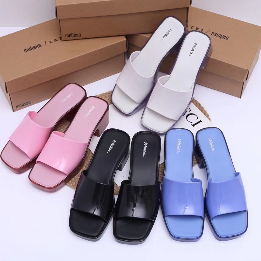 Giày Búp Bê Melissa Melissa Mặt Rộng Gót Vừa Phong Cách Mới 2022 Cho Nữ APYJ