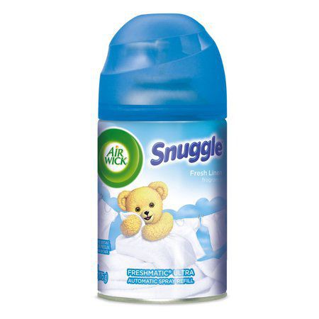 Tinh Dầu Air Wick Freshmatic Refill Fresh Linen Snuggle Thay thế Máy Xịt Phòng Tự Động, Hương Vải Sợi (Mỹ)