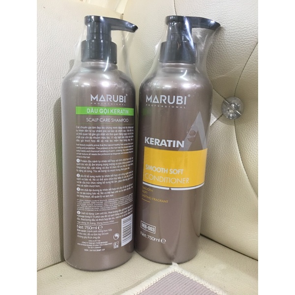 Dầu gội xả keratin marubi hương thơm mềm mượt