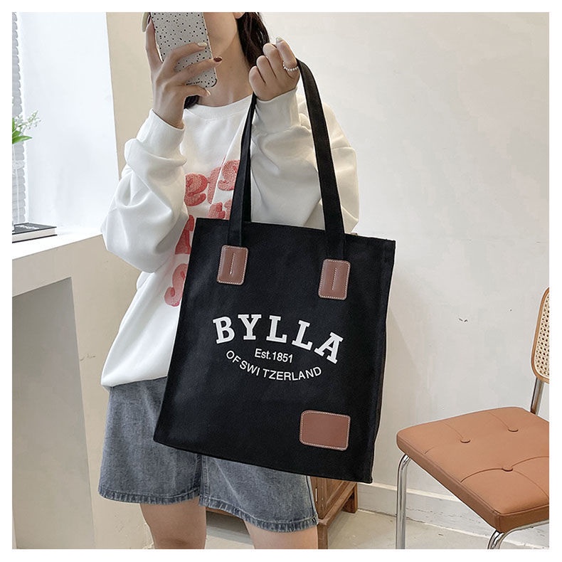 Túi Xách Canvas Cỡ Lớn In Họa Tiết Thời Trang Cho Nữ