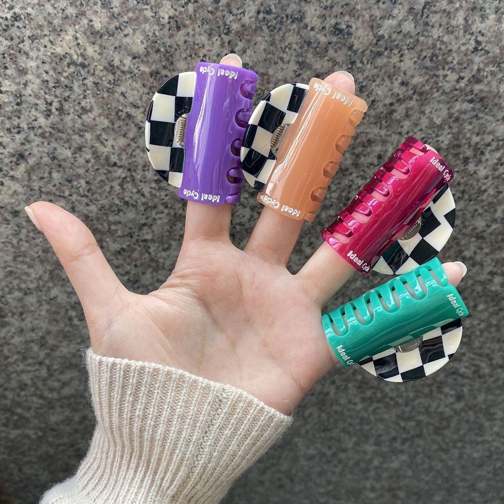 Kẹp Tóc Càng Cua Lớn Màu Tương Phản Kiểu Hàn Quốc Dễ Thương