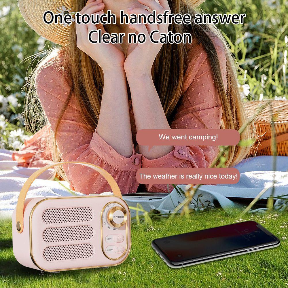 JONYE Loa Bluetooth Mini Phong Cách Retro Kèm Phụ Kiện