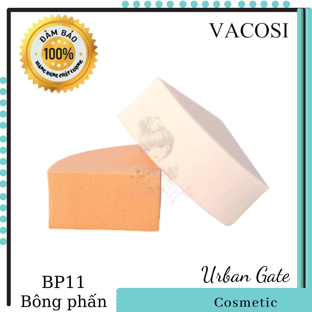 Bông ướt trang điểm Vacosi Elip BP10 + tam giác vuông BP11 + tam giác nhọn BP12