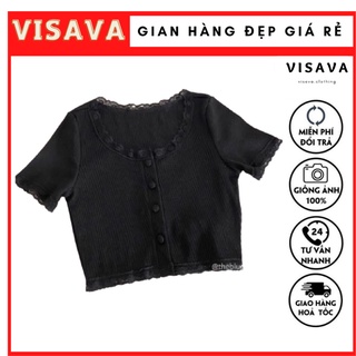 ÁO PHỐI REN CÀI NÚT