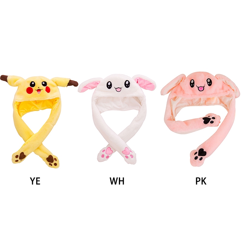 Mũ tai thỏ có thể cử động hai tai dễ thương