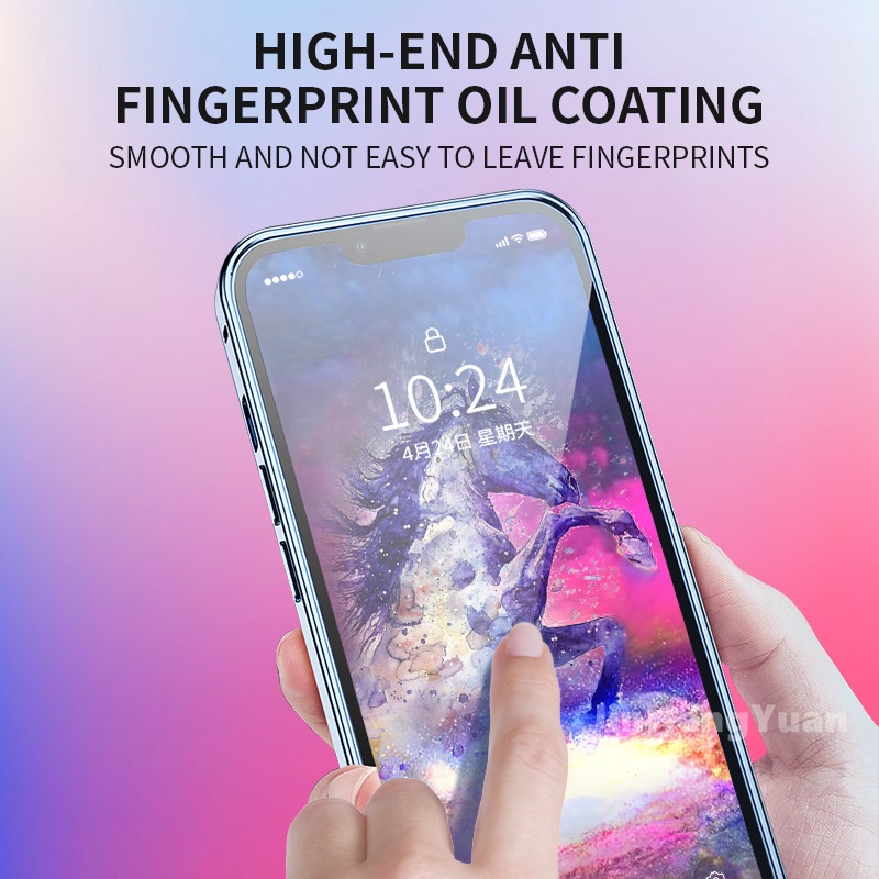 Kính Cường Lực 21H Bảo Vệ Màn Hình Điện Thoại IPhone 14 13 12 11 Pro Max XS Max XR 6 7 8 Plus 12mini 13mini