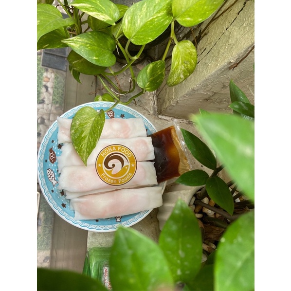 Bánh Cuốn Hải Sản nhân tôm và sò điệp tươi tặng kèm tương chấm  - nhãn hiệu Bamboo