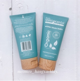 Dầu bôi ấm ngực phòng ngừa cảm cúm,giảm ho,nghẹt mũi từ Khuynh Diệp Little Innoscents winter blue balm Úc
