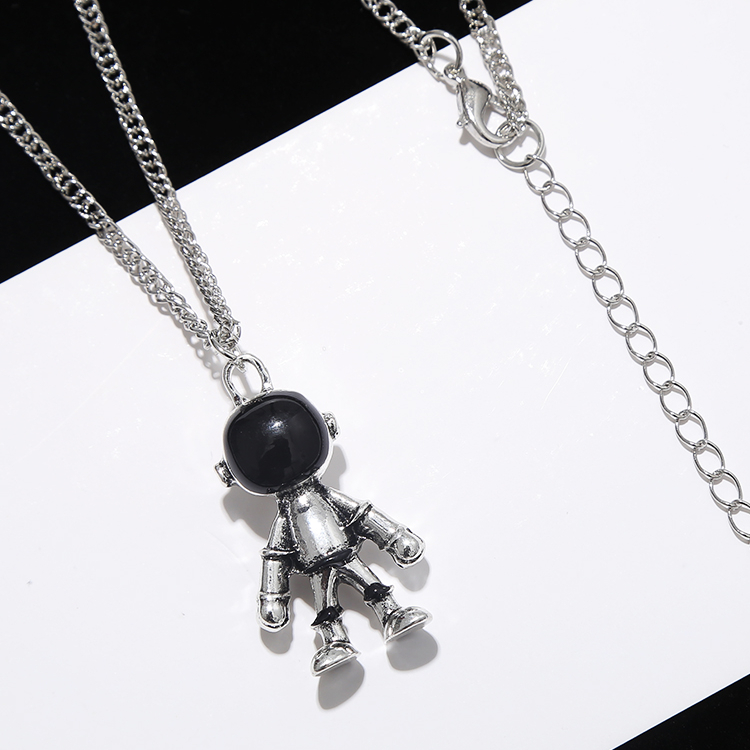 Vòng cổ mặt hình phi hành gia phong cách Hip Hop Hàn Quốc sành điệu