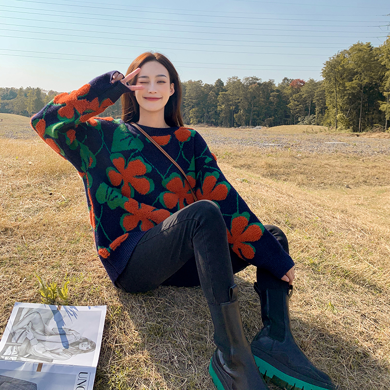 Áo Khoác Sweater Dáng Rộng Xinh Xắn Dành Cho Nữ | BigBuy360 - bigbuy360.vn