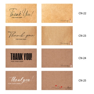 Thẻ Cảm ơn, Thẻ Thank You, Thiệp Cảm Ơn, Have a nice day Màu Giấy Kraft Kích thước 8.8x5.3cm viết lời cảm ơn mặt sau