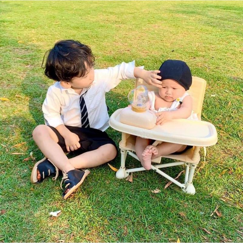 Ghế Hoo Hàn Quốc - Siêu Xinh, Siêu Gọn Nhẹ. Ghế ăn Dặm đa Năng Du Lịch, để Trước Xe Máy, Mang được Lên Máy Bay