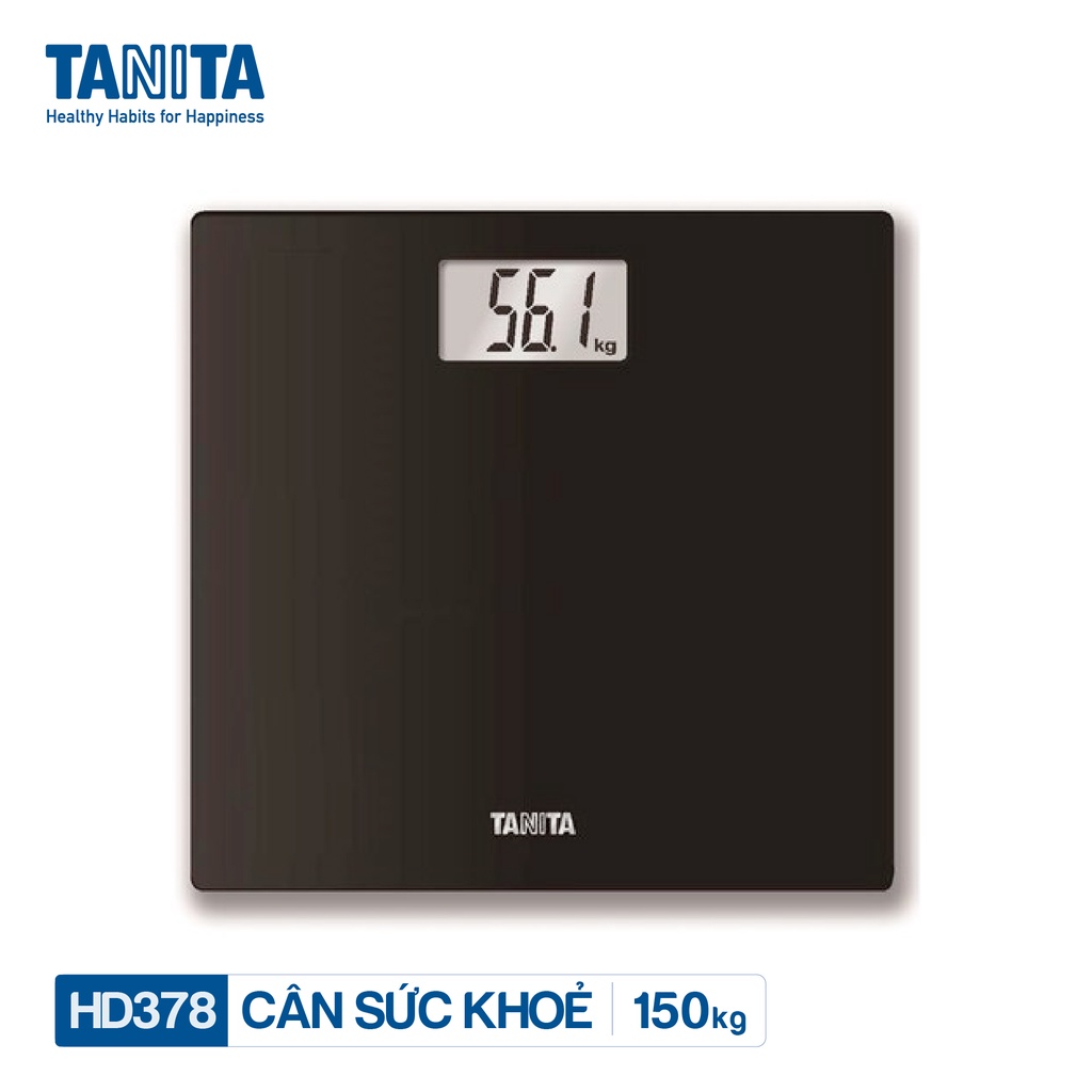 Cân điện tử sức khoẻ TANITA HD378 chính hãng nhật bản,sử dụng gia đình,rõ nét,kính cường lực,bền chắc chắn