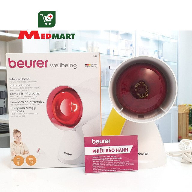 [Chính Hãng] Đèn Hồng Ngoại Trị Liệu Beurer Đức IL11 - Loại 100W - Bảo Hành 2 Năm - Medmart