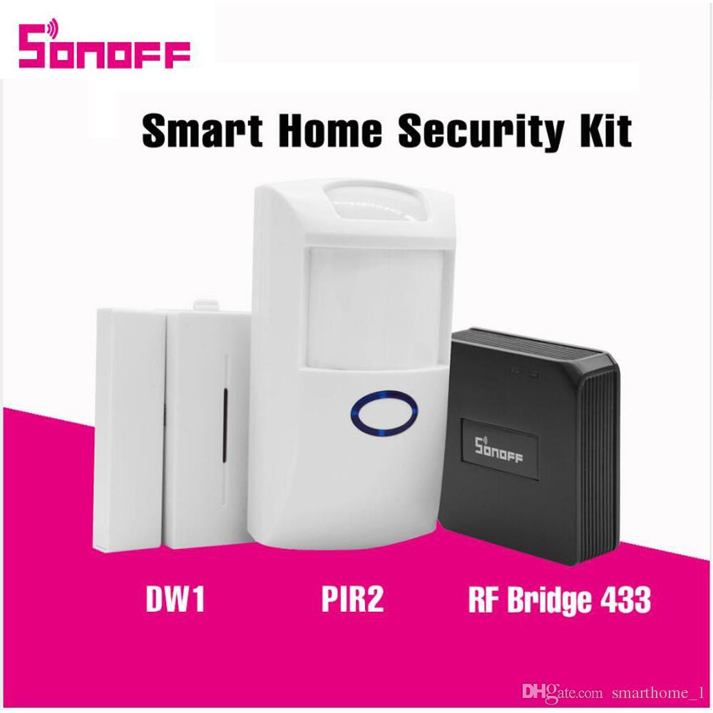 SONOFF RF BRIDGE,  RF 433Mhz, bộ thiết bị an ninh hỗ trợ điều khiển cảm biến Sonoff DW1, Sonoff  PIR2