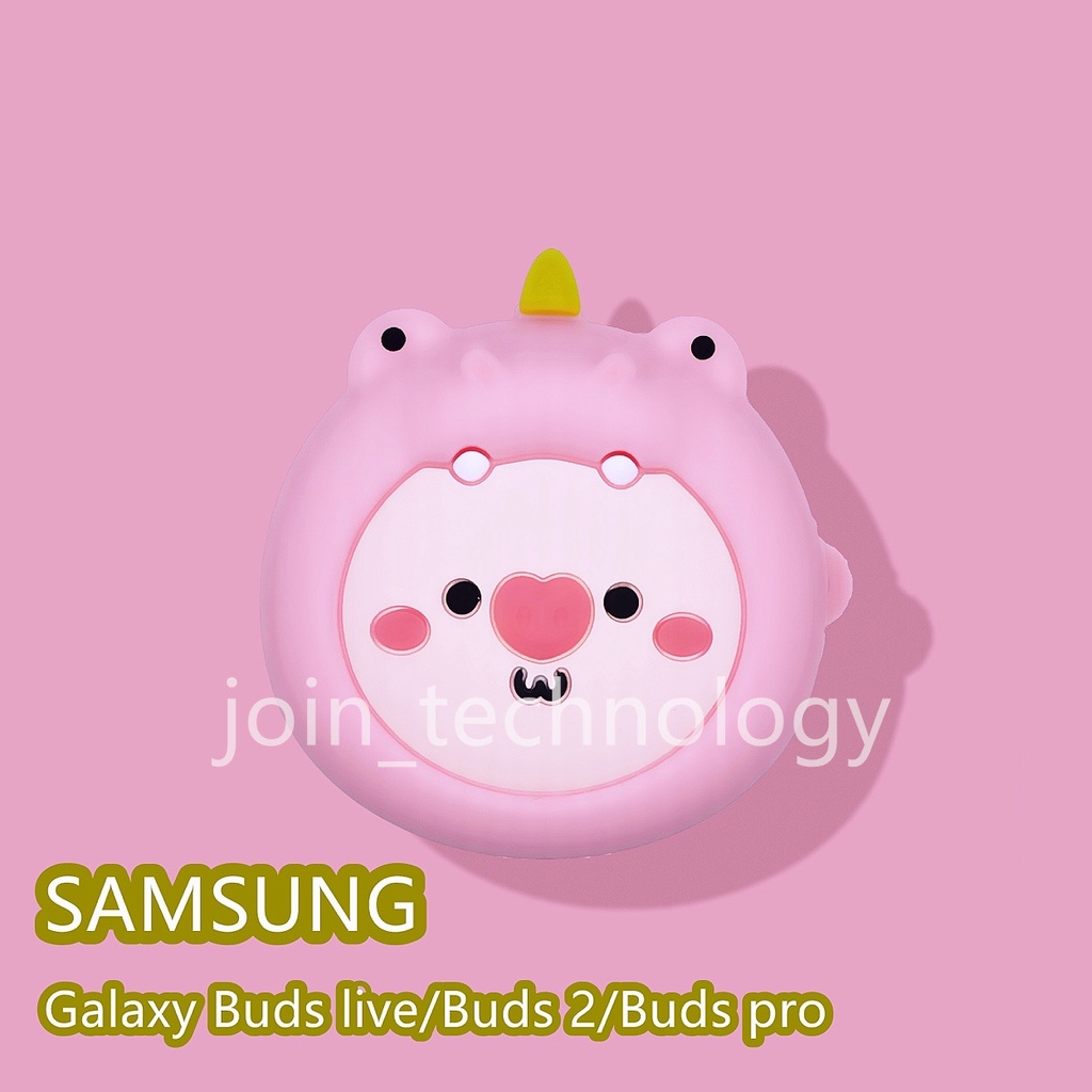 SAMSUNG Vỏ bảo vệ hộp sạc Tai nghe không dây Galaxy Buds Live/Buds Pro/Buds 2 bằng silicon mềm hình anime