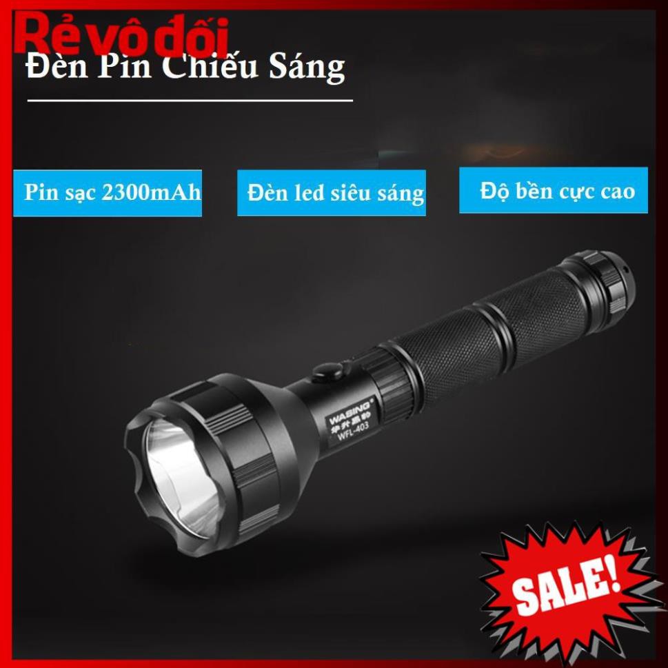 Đèn pin siêu sáng chống nước Mayor Wolf  LY S015 pin cực trâu Tặng kèm bộ phụ kiện sạc và hộp đựng {SIÊU SALE}