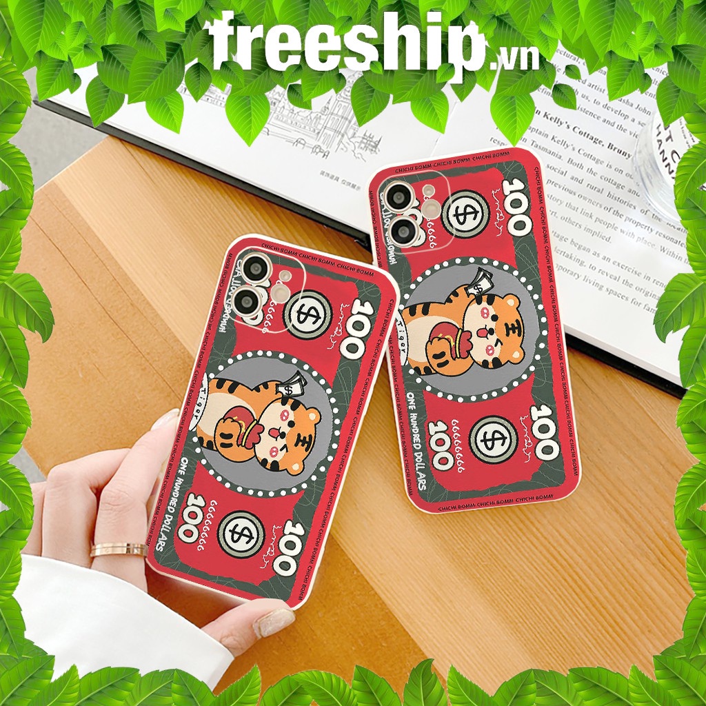 Ốp lưng iphone cạnh vuông TẾT Hổ �Đô La ỐP TẾT 2022 cho 6/6s/6splus/7/7plus/8/8plus/x//xs/11/12/pro/max/plus/promax e176