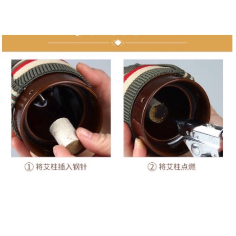 Cốc hút gốm sứ giác hơi ngải cứu ba tấm bảo vệ dày hai lớp nhỏ gọn/ Vải bọc lưới chống mài mòn tiện lợi