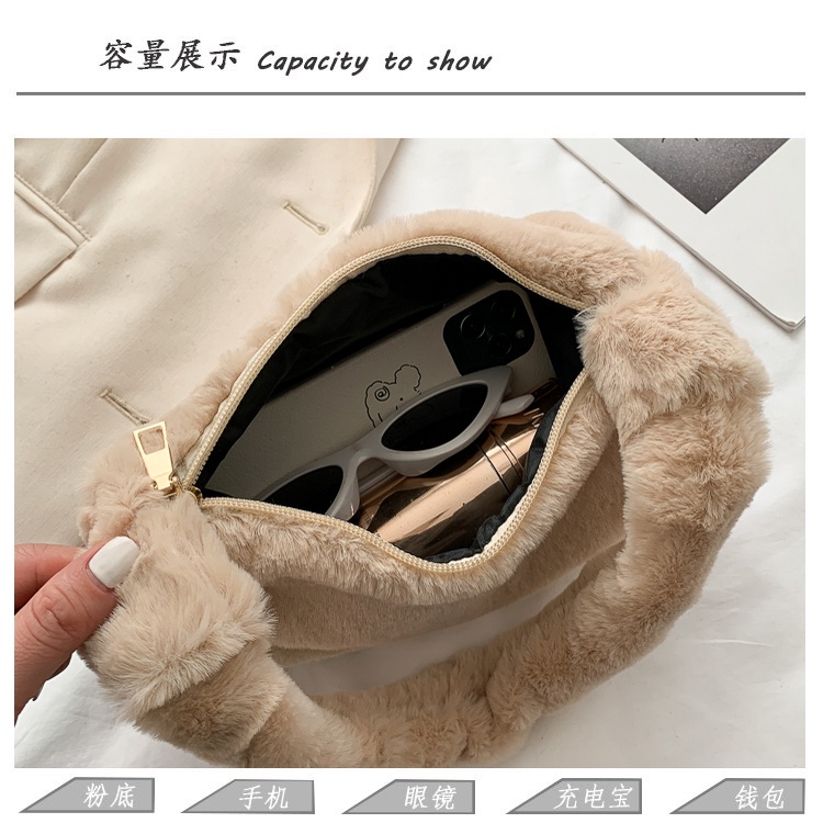 Túi Xách Tay Lông Mềm SK5226