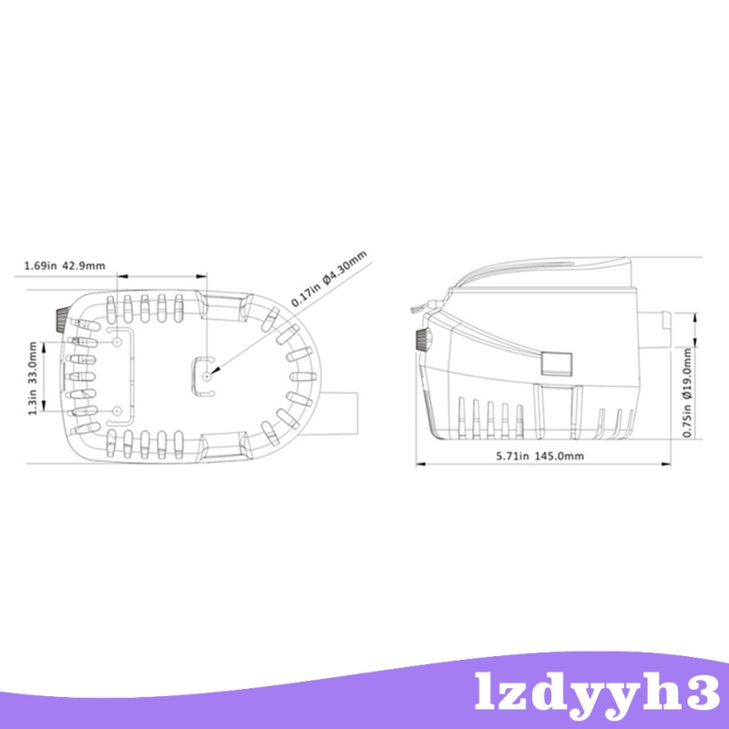Máy Bơm Nước Tự Động 12v 1100gph Kèm Công Tắc Trong Thuyền | BigBuy360 - bigbuy360.vn
