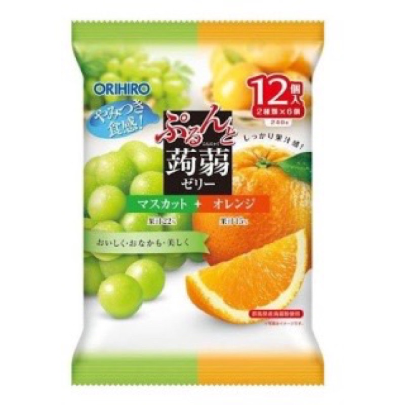 Thạch hoa quả Orihio Nhật Bản 53k/ 1 túi 240g (1 túi mix 2 vị)