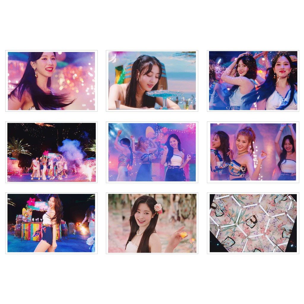 [Ép Lụa] Lomo Card 54 Ảnh TWICE - Alcohol-Free