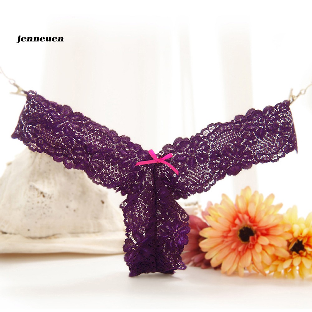Quần Lót Nữ G-String Vải Ren Hoa Gợi Cảm