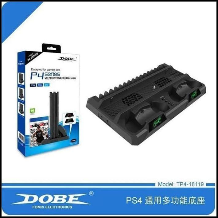 Đế Đứng / Quạt Tản Nhiệt Cho Máy Chơi Game Ps4 Pro Dobe - Led Gag224