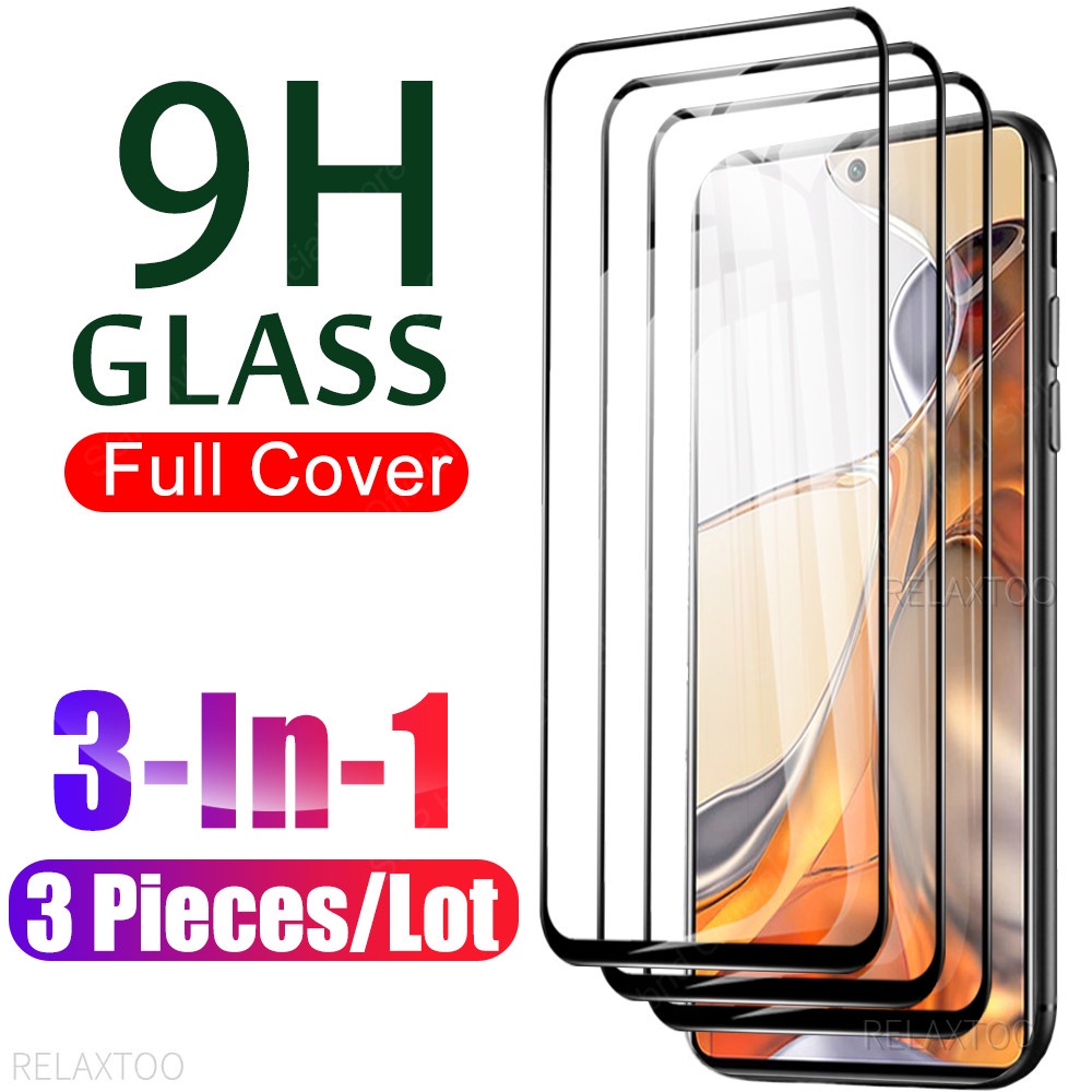 Set 3 Kính Cường Lực Bảo Vệ Toàn Màn Hình Cho Xiaomi Mi 11T Pro Mi 11 T Lite Mi11tpro Xiaomi11t Pro 5G ne 4G