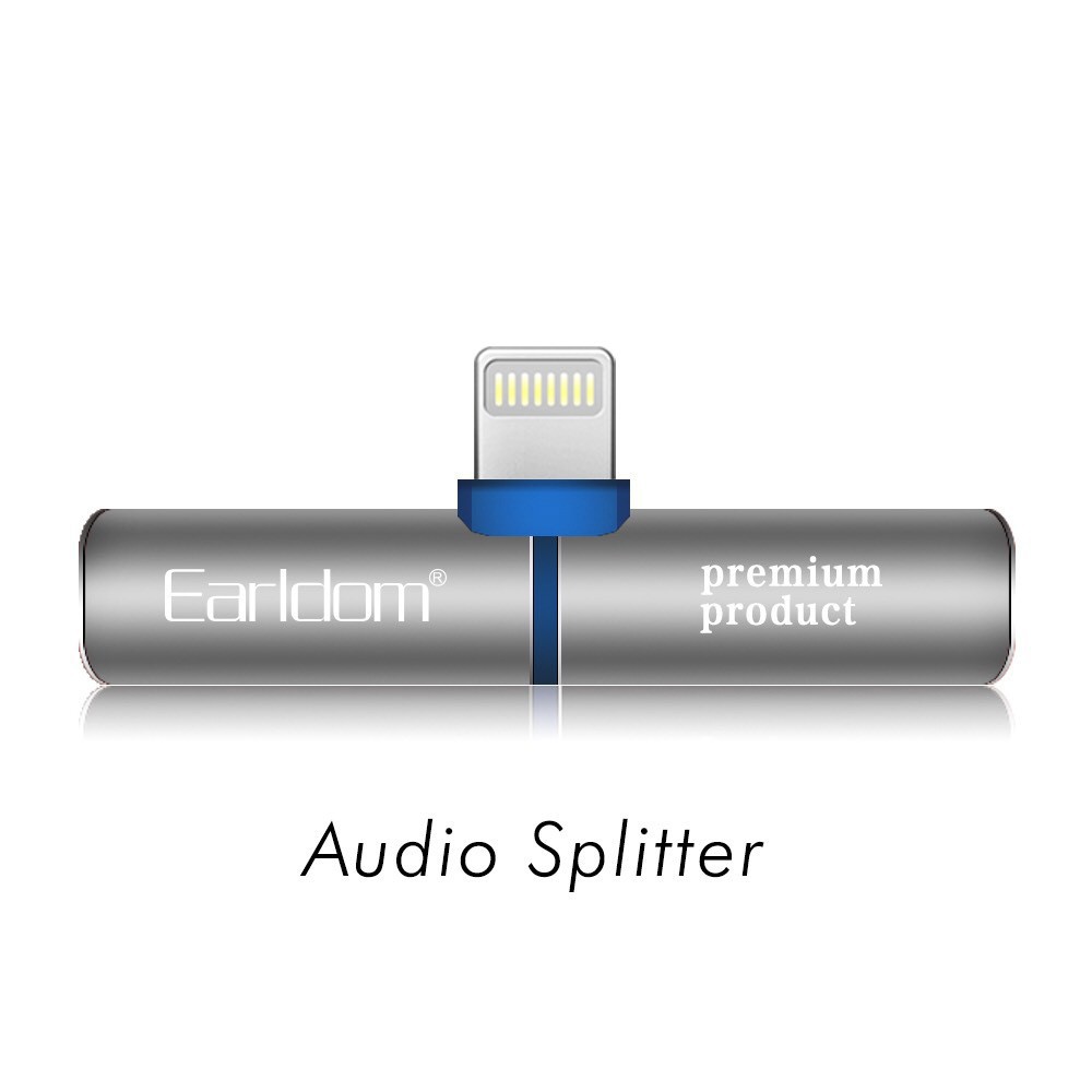 Jack Chuyển Lightning Earldom OT34 Sang Cổng Lightning và Cổng 3.5mm Cho Các Dòng Máy Iphone