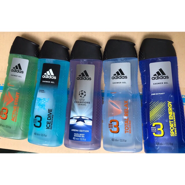 Sữa tắm Adidas 3in1 hàng Mỹ