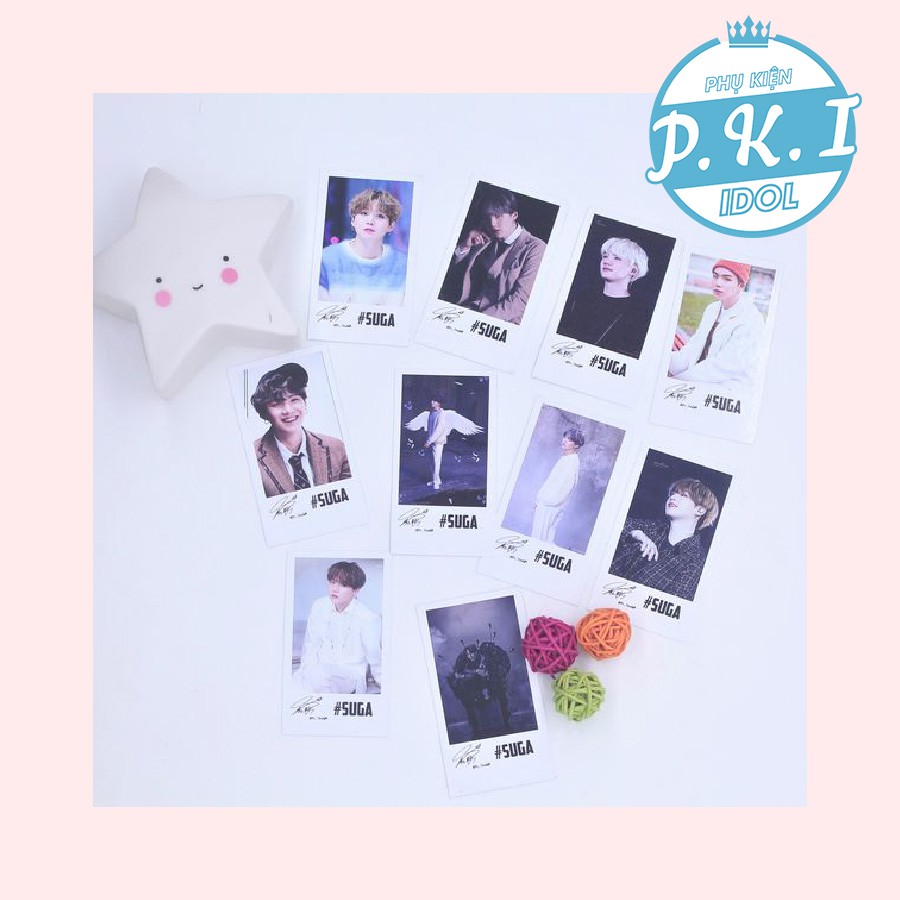 Bộ Sản Phẩm Ảnh Suga  - QUÀ TẶNG K-POP