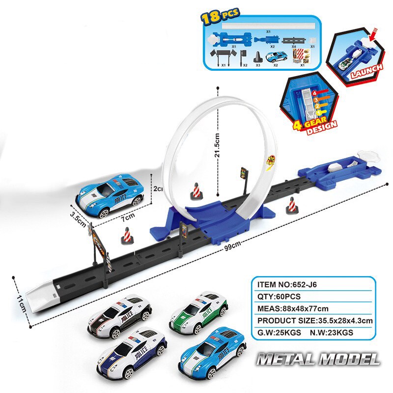 LazToy Bộ Bánh Xe Đua Bán Chạy 40 Chiếc Bộ Đồ Chơi Xe Lửa Thomas Train Builder Tự Làm Hotwheels Eject Đường Sắt Xe Đồ Chơi Thiết Lập, Thanh Ray Tốc Độ Điện Hai Lớp Lắp Ráp Xe Đồ Chơi Gốc Đồ Chơi Quà Sinh Nhật Cho Bé Trai Và Bé Gái Tuổi Teen