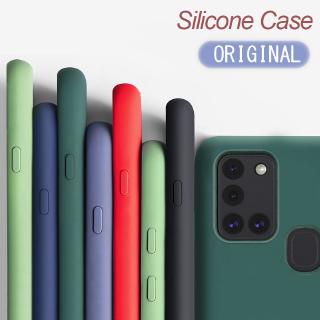 Ốp điện thoại bằng TPU silicon mềm chống sốc cho Samsung Galaxy A21s A31 A11 A51 A71 M21 M30s M11 Liquid Silicone Phone Case Soft Cover