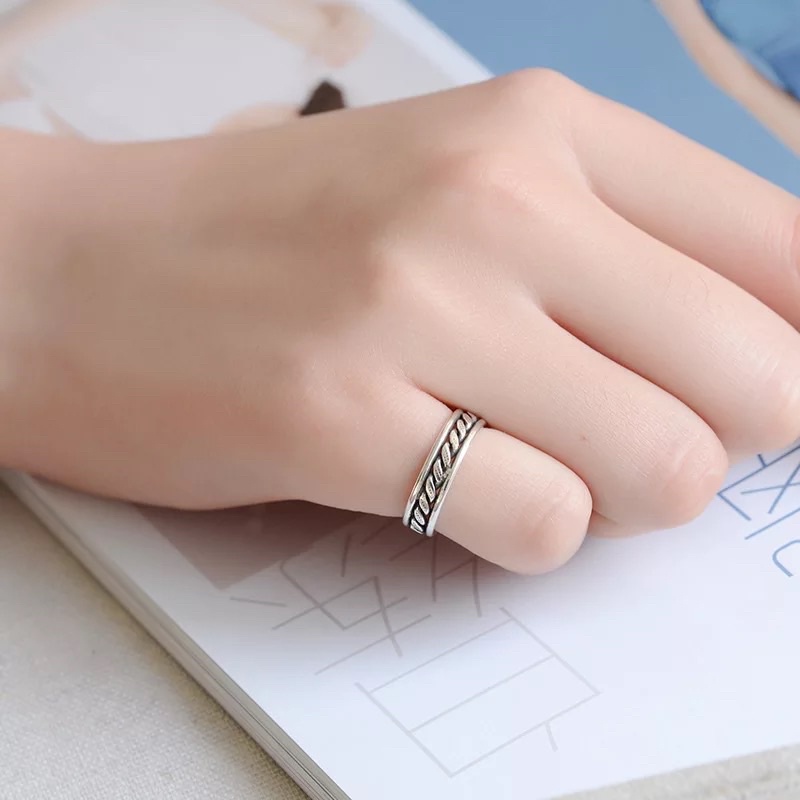 NHẪN BẠC THÁI NGÓN TRỎ, NGÓN ÁP ÚT CÁ TÍNH ** HOT TREND