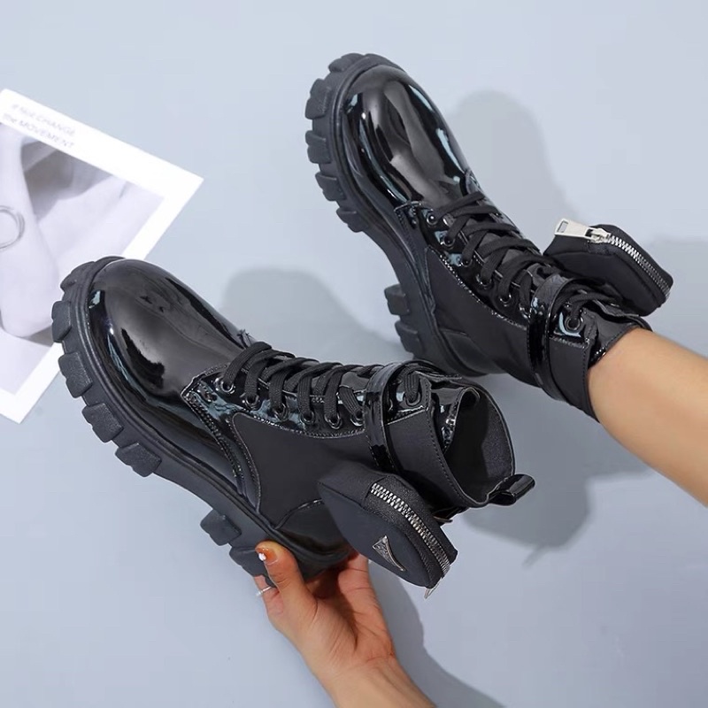 Boot mono martin, boot túi hộp cổ thấp phong cách chiến binh thời trang cá tính, độc lạ dành cho nữ