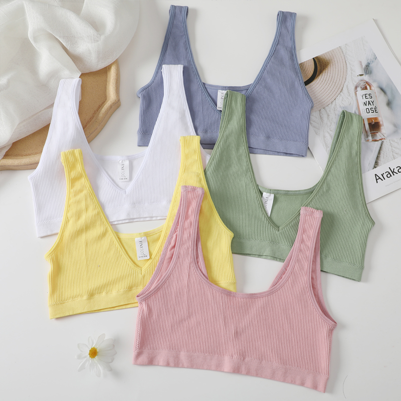 Cute Byte Áo Lót Croptop Hai Dây Cổ Chữ V Nâng Ngực Gợi Cảm Dễ Thương Cho Bạn Gái