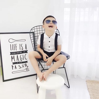 SET SƠ MI QUẦN SỌC BÉ TRAI