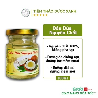 Dầu Dừa Nguyên Chất Handmade ( Dưỡng Tóc- Môi, Dưỡng Dài Mi, Chống Rạn Da) 100ml