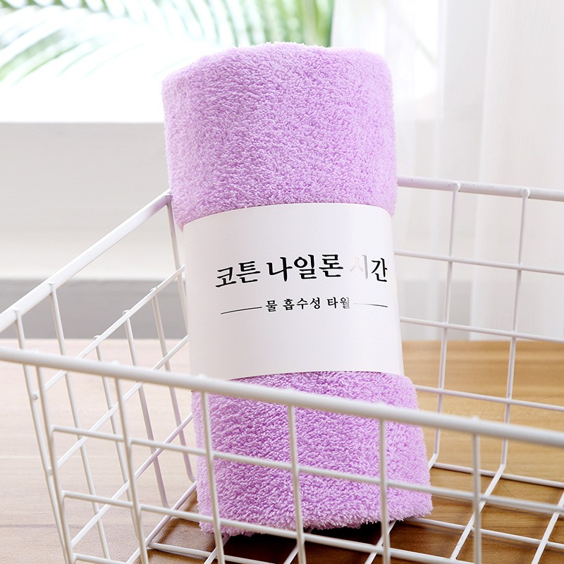 Khăn Siêu Mềm Mịn, Khăn Lông Cừu San Hô Khăn Mặt Thấm Khô Nhanh Không Rớt Lông 35*75cm