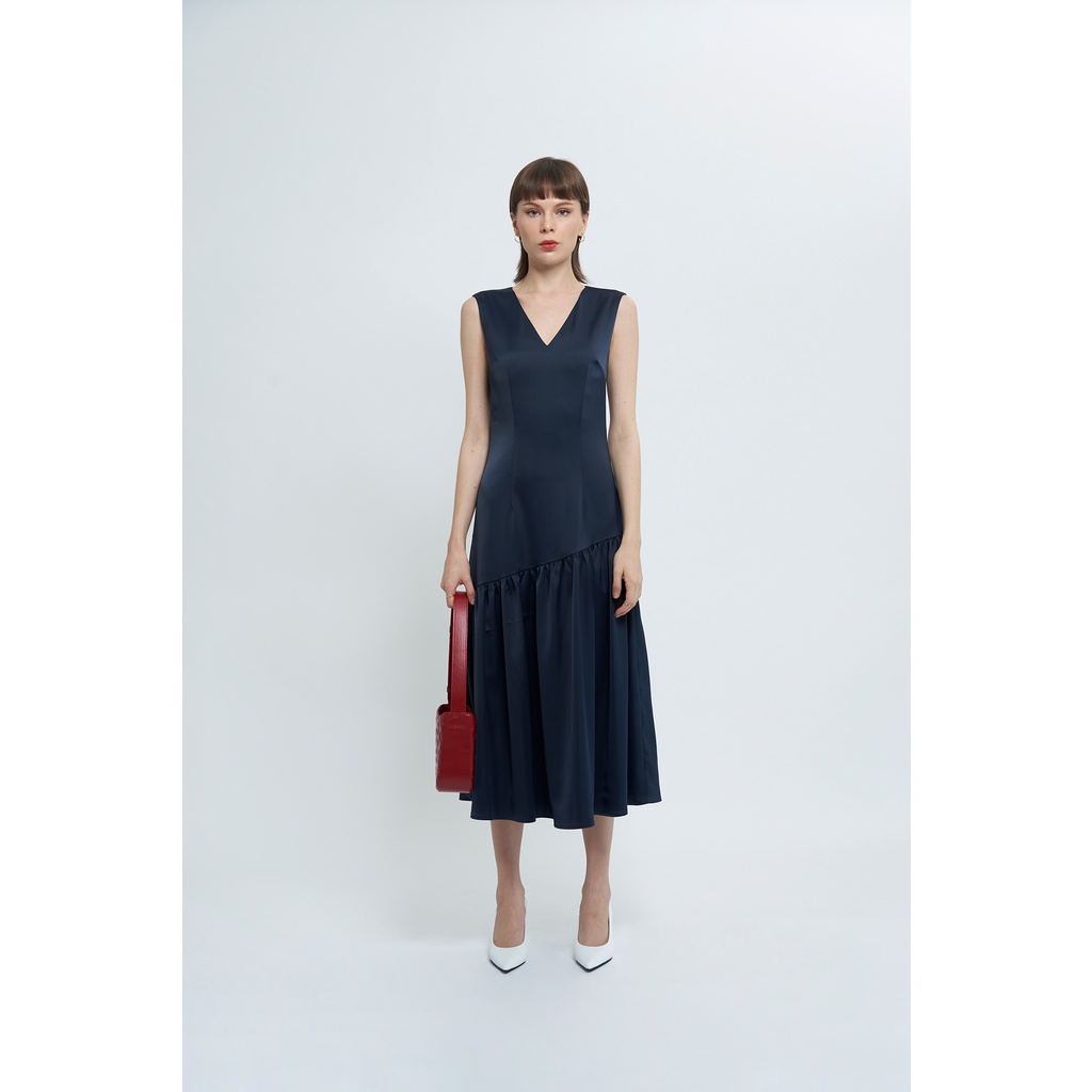 Đầm lụa không tay KHÂU BY CQ Yashita