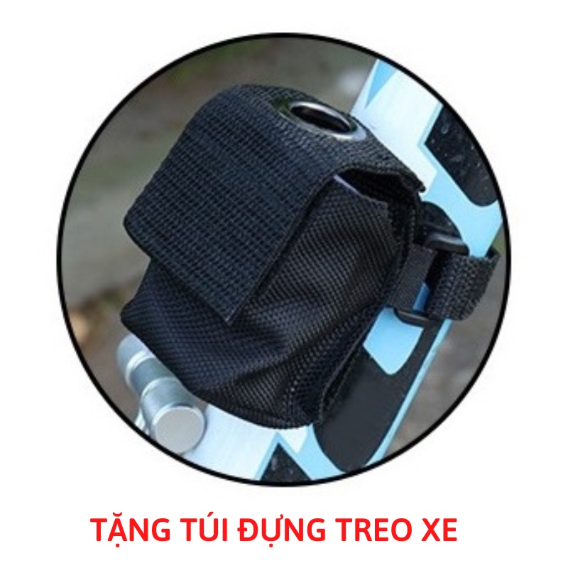 [Mã LIFEAUMAY giảm 10% tối đa 30k đơn 150k] Khóa Dây Xe Đạp Xe Máy Nhà Cửa Mini Chắc Chắn Lõi Thép Nhỏ Gọn Có Túi Đựng